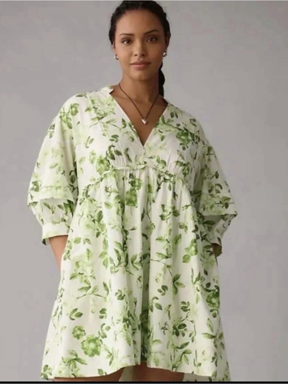 Maeve Mini V-Neck Tunic Dress